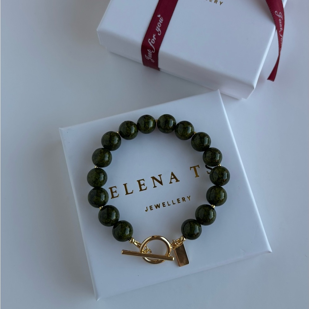 902 Green Quartz Stone Bracelet